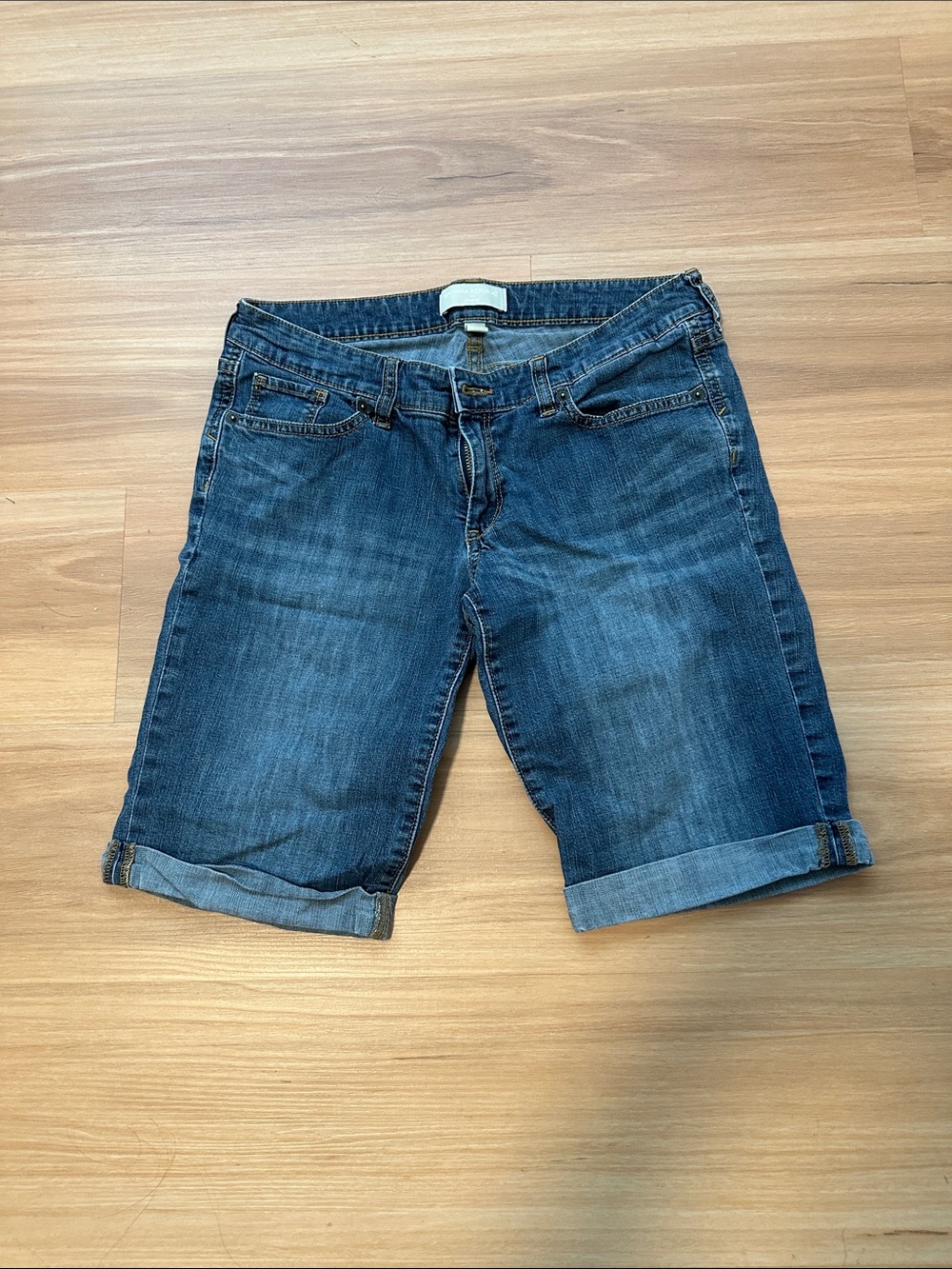 Banana Republic Dark Blue Denim Bermuda Shorts